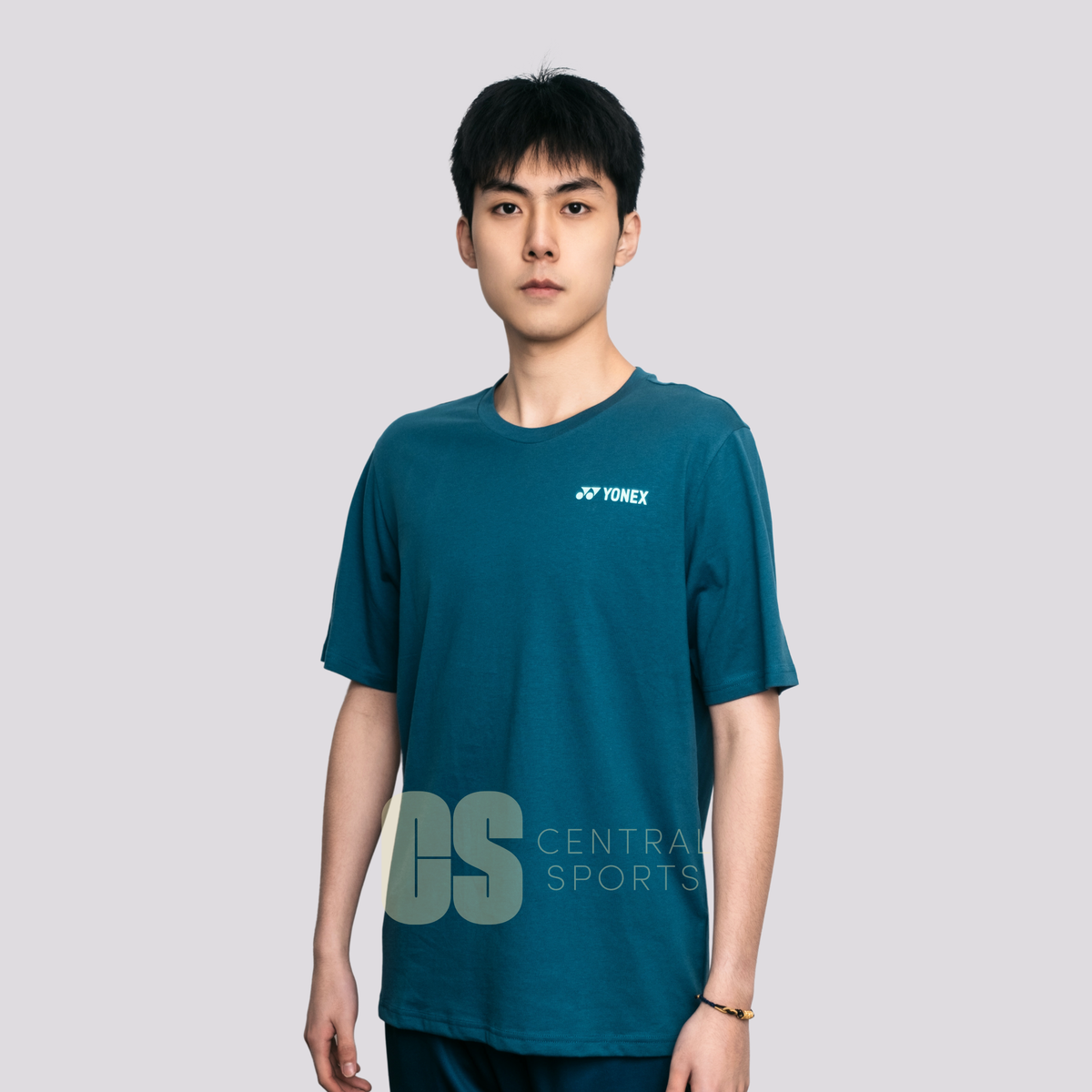 Yonex CNY2025 Coiled Snake Mens Cotton T-Shirt Dark Jade