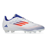 Adidas F50 Club FxG Football Boots Junior - White Clearance Adidas