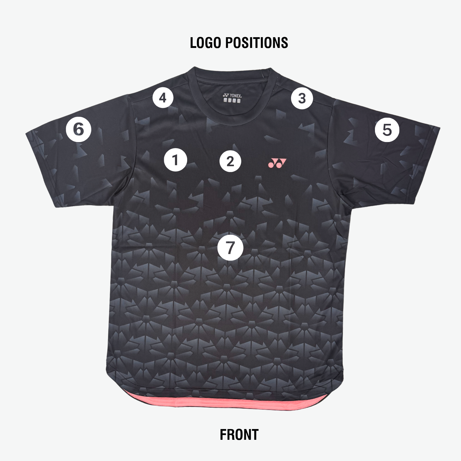 Yonex YTM 13 Sakura Crew Neck T-Shirt Unisex - Black