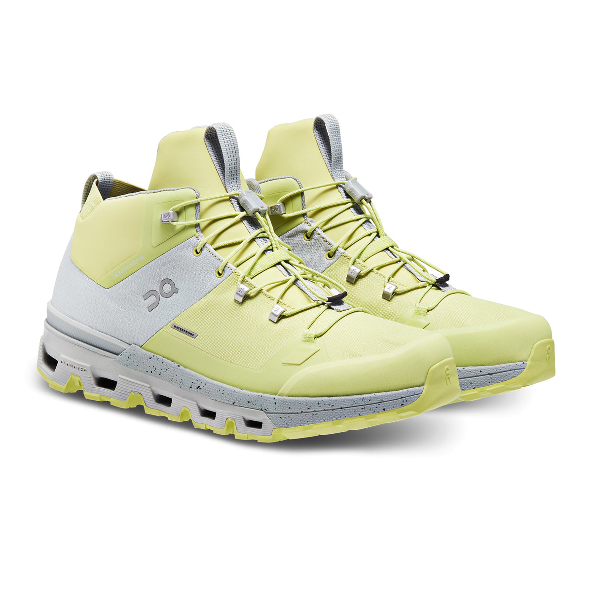 On Cloudtrax Waterproof Running Shoes Women - Glacier/Zest