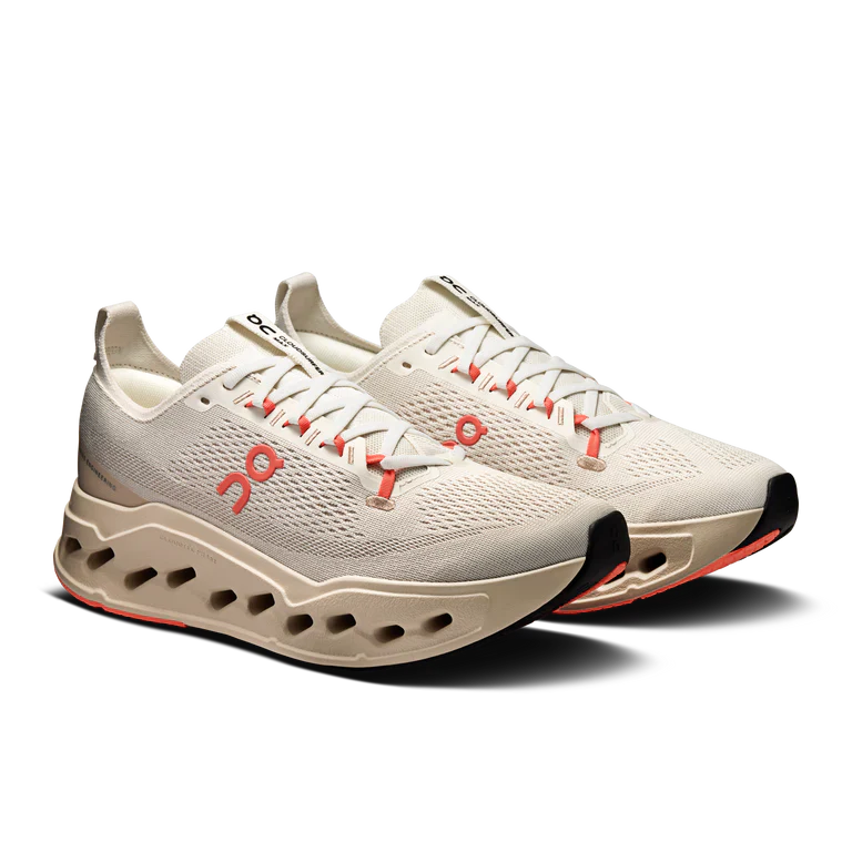 On Running Cloudsurfer Max Running Shoe Women - Ivory/Salmon