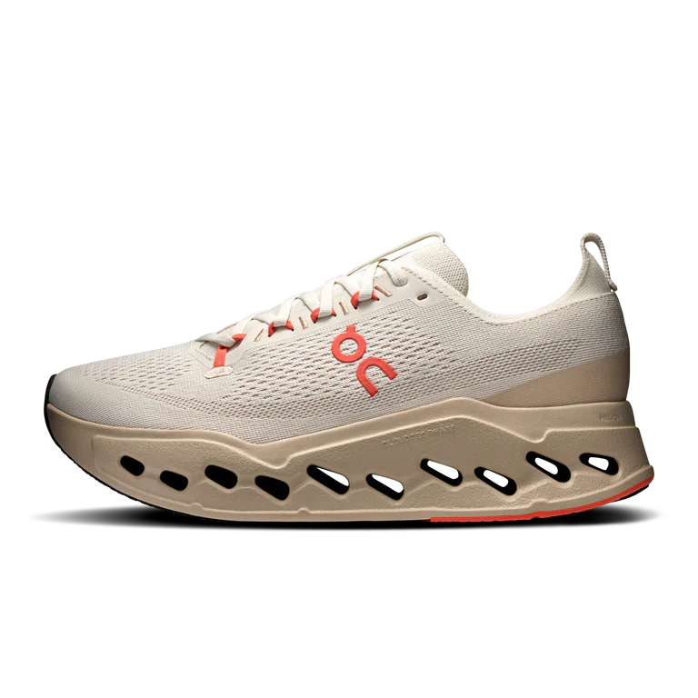 On Running Cloudsurfer Max Running Shoe Women - Ivory/Salmon
