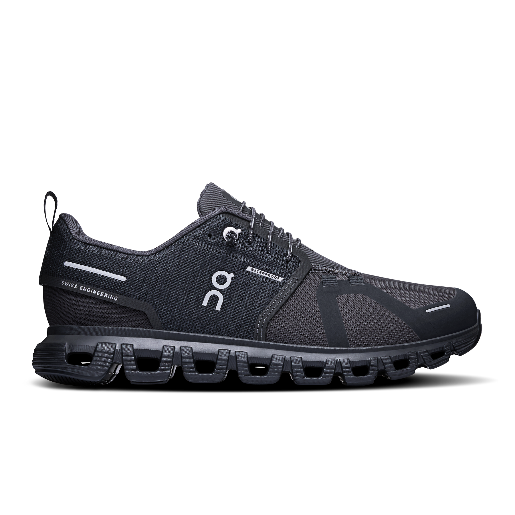 On Cloud 6 Waterproof Running Shoes Women - Black/Black