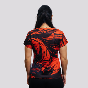 Yonex Crimson Spirit – Women’s Performance Shirt (Rich Red) Yonex CNY2026 TT B Women Clothing Yonex