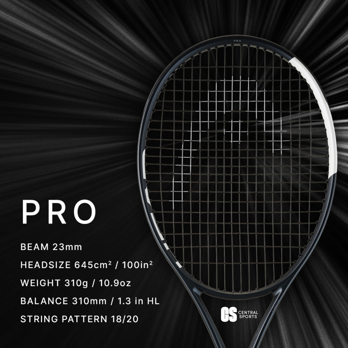 Head Speed Pro 2026 Tennis Racquet Unstrung - Black/White SP26 Tennis Rackets Head