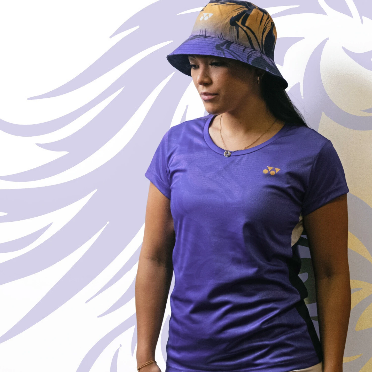 Yonex Legend’s Crown – Reversible Bucket Hat (Ink Blue | Celestial Purple / Pale Gold) Yonex CNY2026 Reversible Bucket Hat A Unisex Clothing Yonex