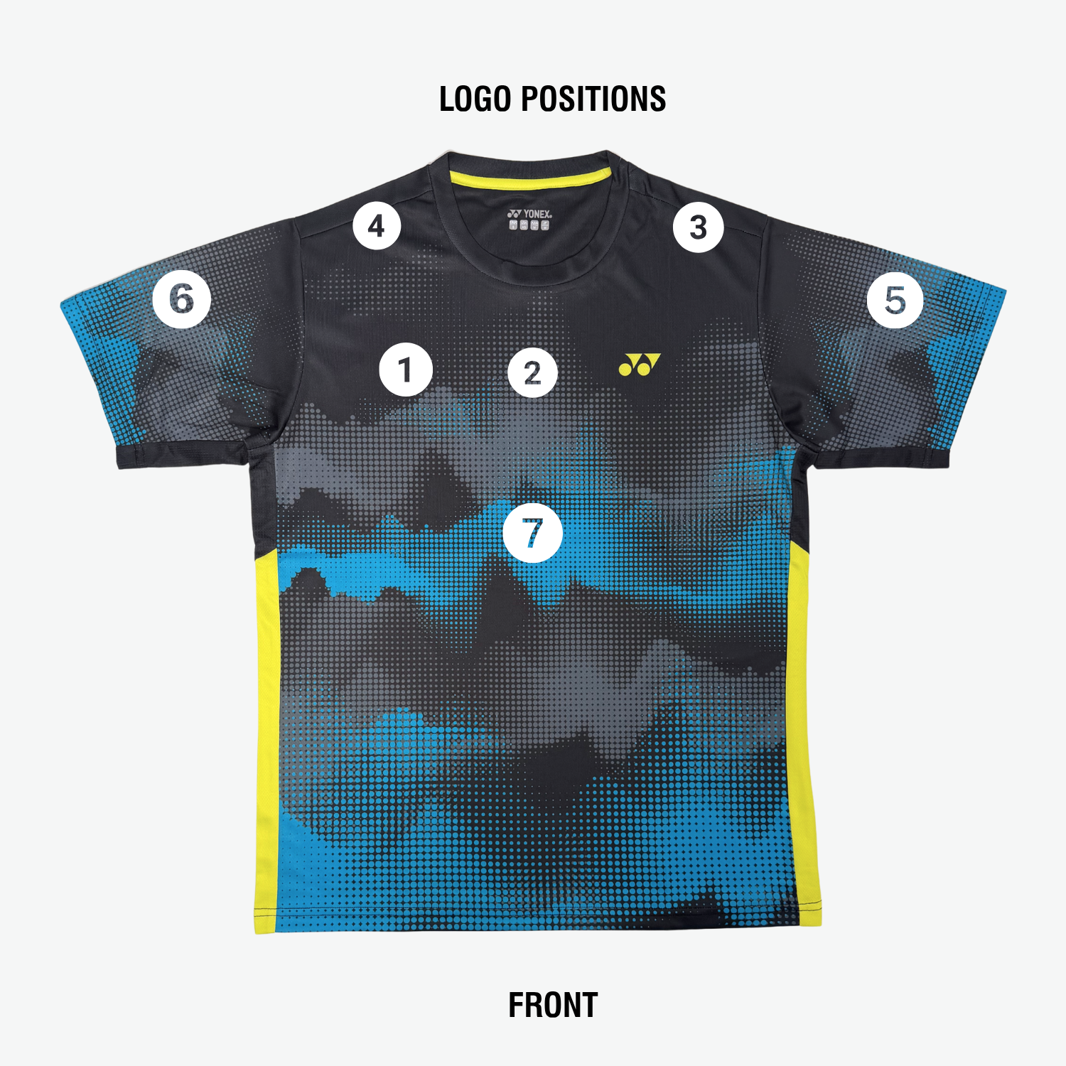 Yonex YTM 12 Mystic Mountains Crew Neck T-Shirt Unisex - Black