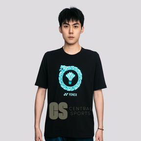 Yonex Snake Ring Mens Cotton T-Shirt Jade Clothing Yonex