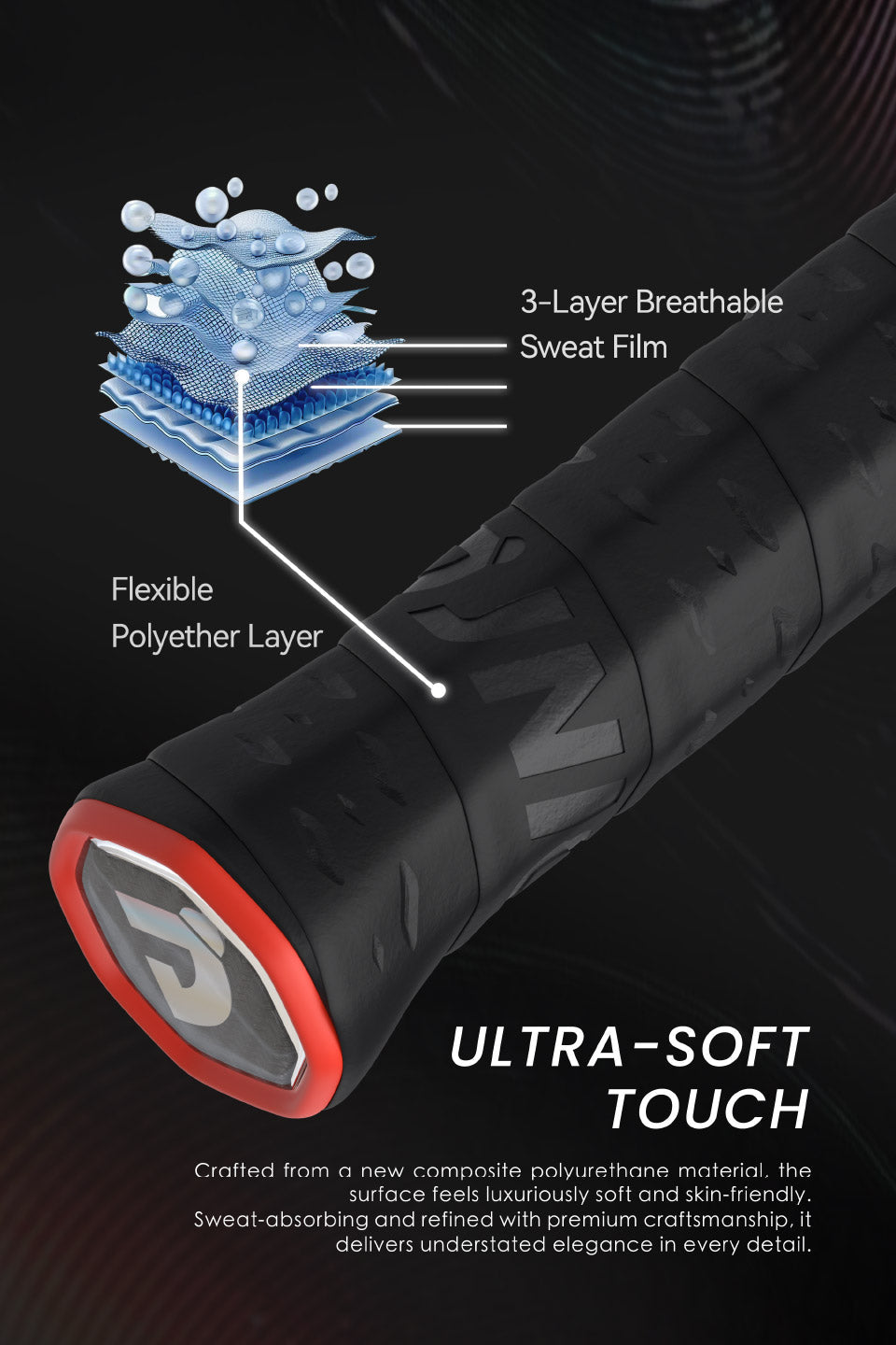 Jnice Air Muramasa Pro 5UG6 Badminton Racket Unstrung - Black Badminton Rackets JNICE