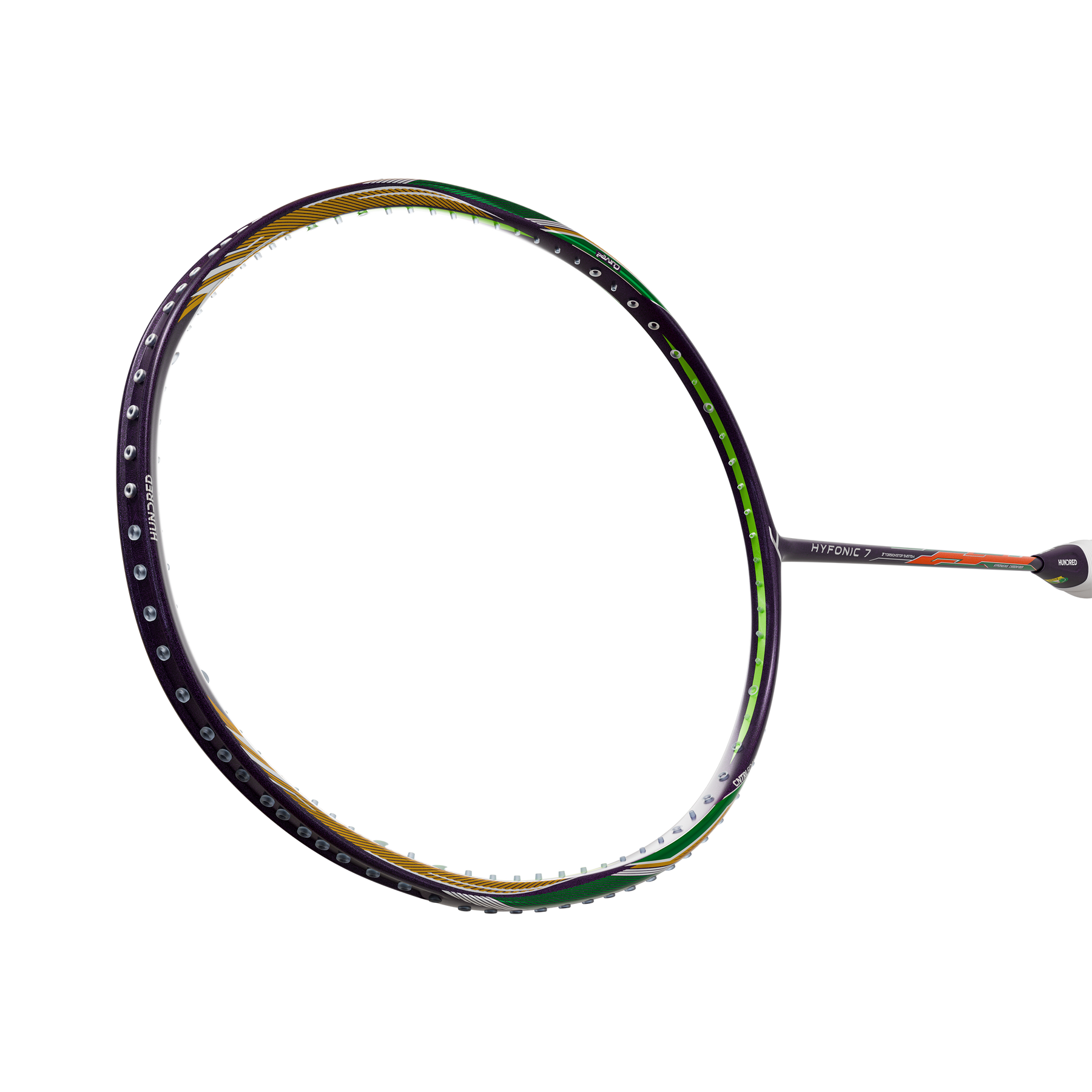 Hundred Hyfonic 7 Badminton Racket - Purple/Green