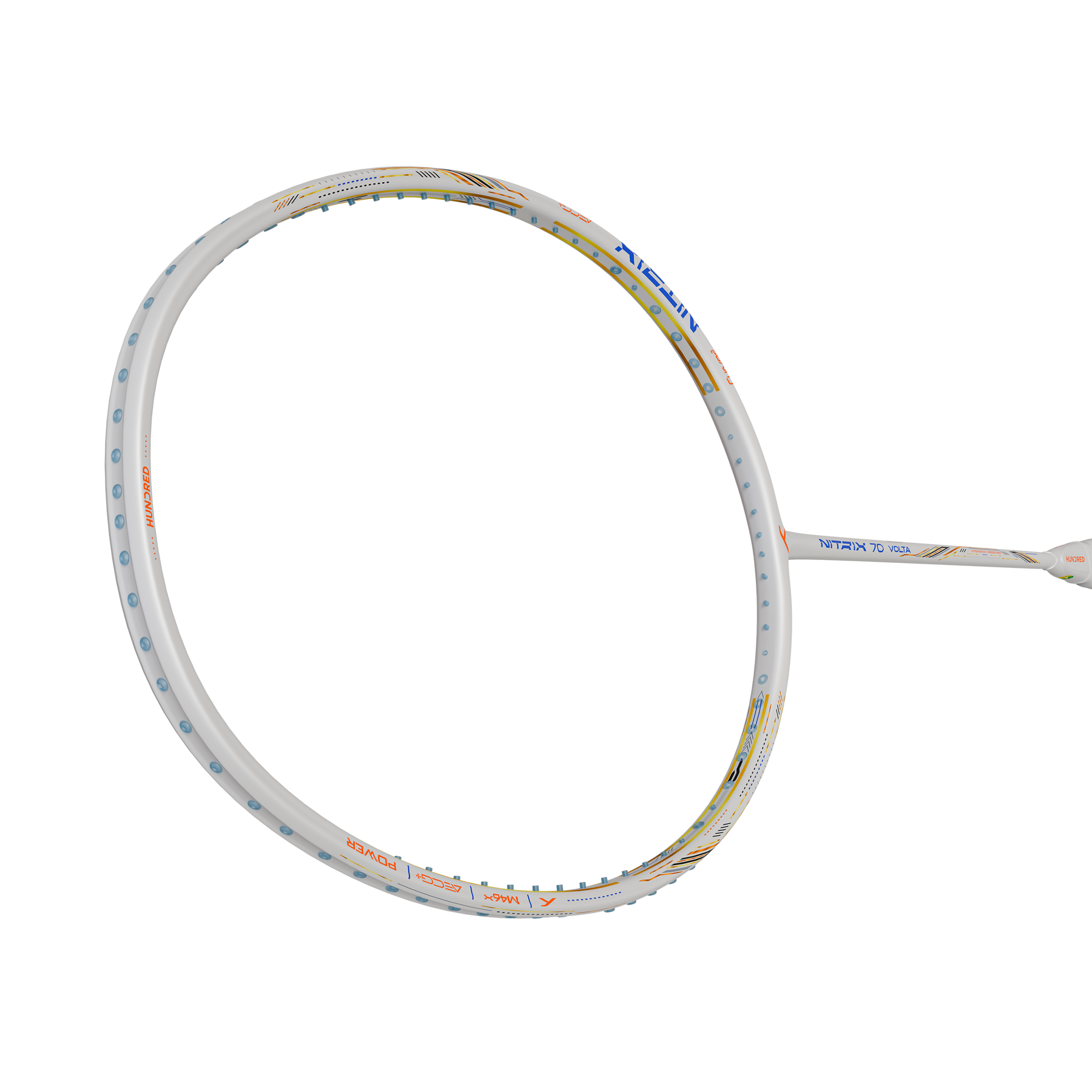 Hundred Nitrix 70 Volta Badminton Racket - White