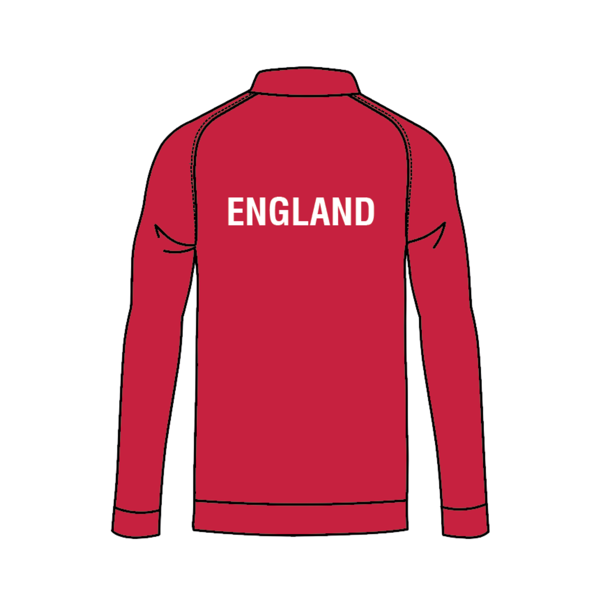 Yonex Kit Teamwear England Masters Badminton Baseline Track Top Unisex - White/Red Clothing Yonex Teamwear