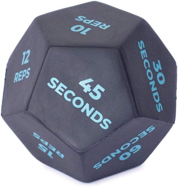 Fitness Mad 12-Sided Fitness Dice Pair Fitness Mad