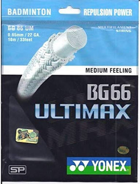 Yonex BG66 Ultimax Badminton String (10m Set) Yellow String (Packs) Yonex