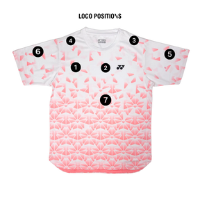 Yonex YTM 13 Crew Neck Sakura T-Shirt Unisex - White Clothing Yonex