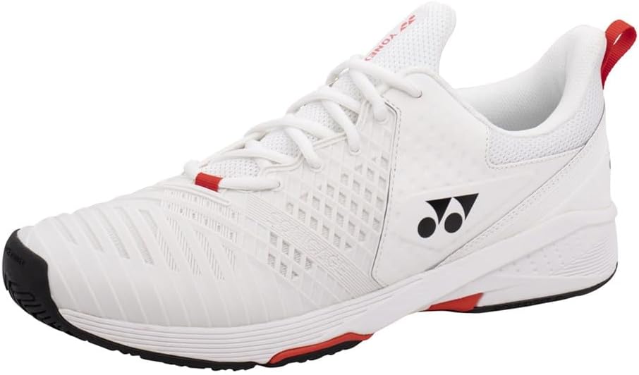 Yonex Sonicage 3 Mens (White/Red) Tennis Shoes Badminton Shoes Yonex