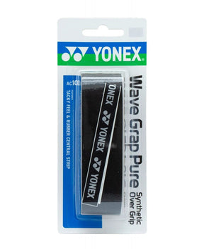 Yonex AC108WEX Wave Grap Pure (Black) Overgrips Yonex