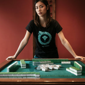Yonex Snake Ring Womens Cotton T-Shirt Jade Clothing Yonex