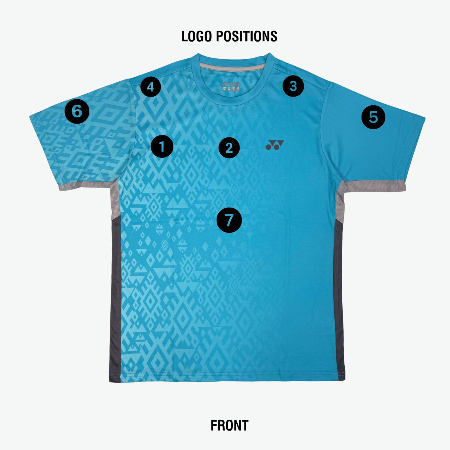 Yonex YTJ 11 Batik Fade 2 T-Shirt Junior - Blue Sea