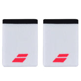 Babolat Logo Jumbo Wristband - White/Red
