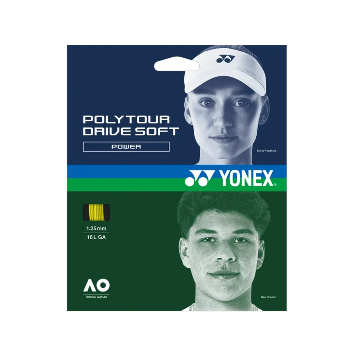 Yonex Polytour Drive Soft 1.25mm Tennis String Set (12m)
