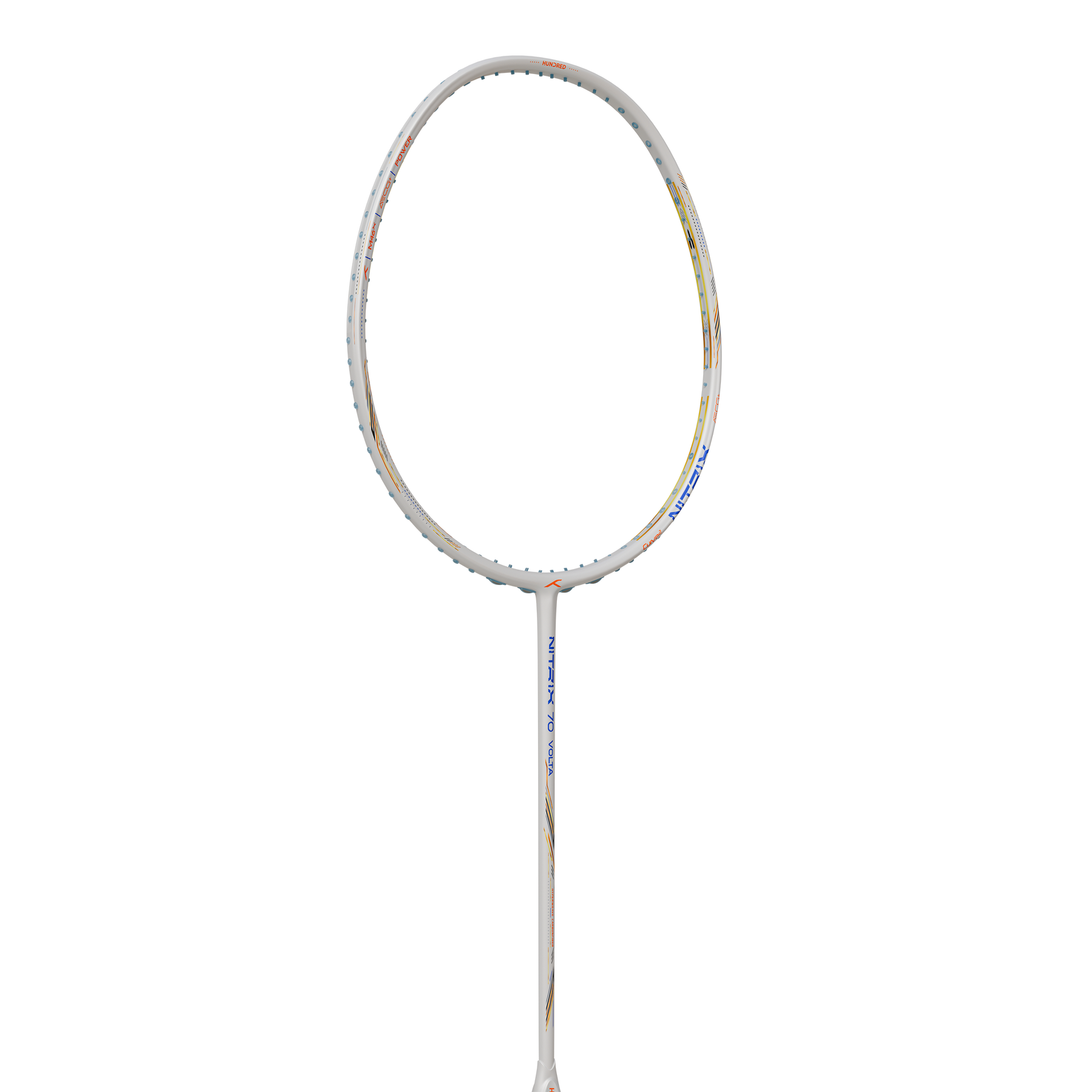 Hundred Nitrix 70 Volta Badminton Racket - White