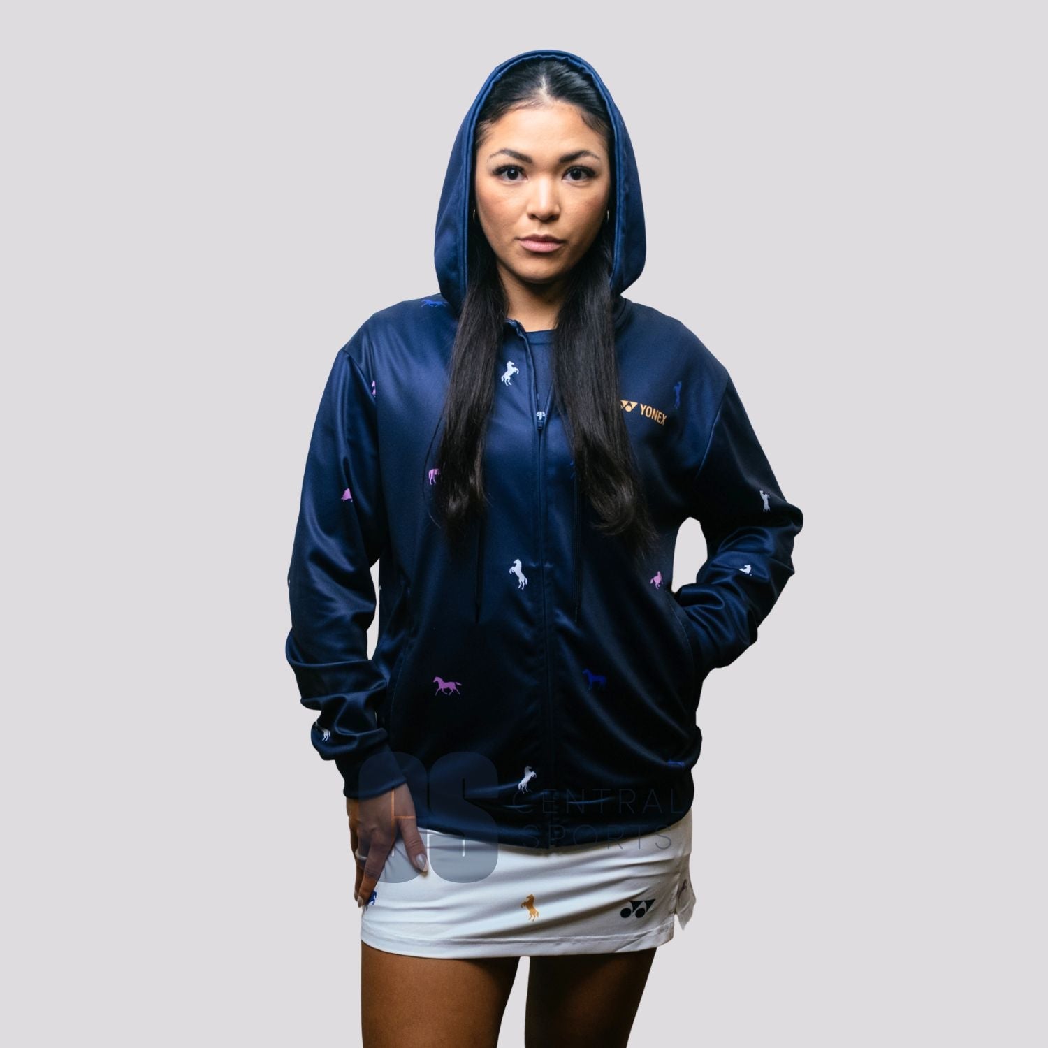 Pre-Order Yonex Night Rider – Unisex Zip Hoodie (Ink Blue) Yonex CNY2026 Zip Hood Sweat A Unisex Clothing Yonex