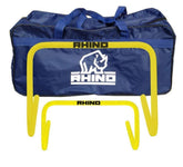 Rhino 30cm training hurdles, set of six with carry bag