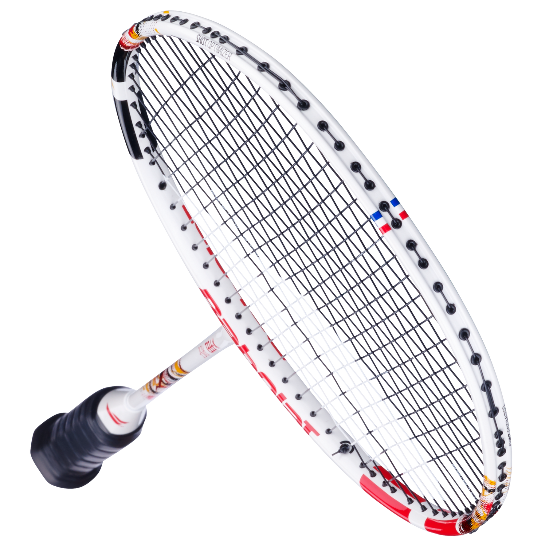 Babolat X-Feel Rise 2025 Unstrung Badminton Racket (601485) - White/Red Badminton Rackets Babolat