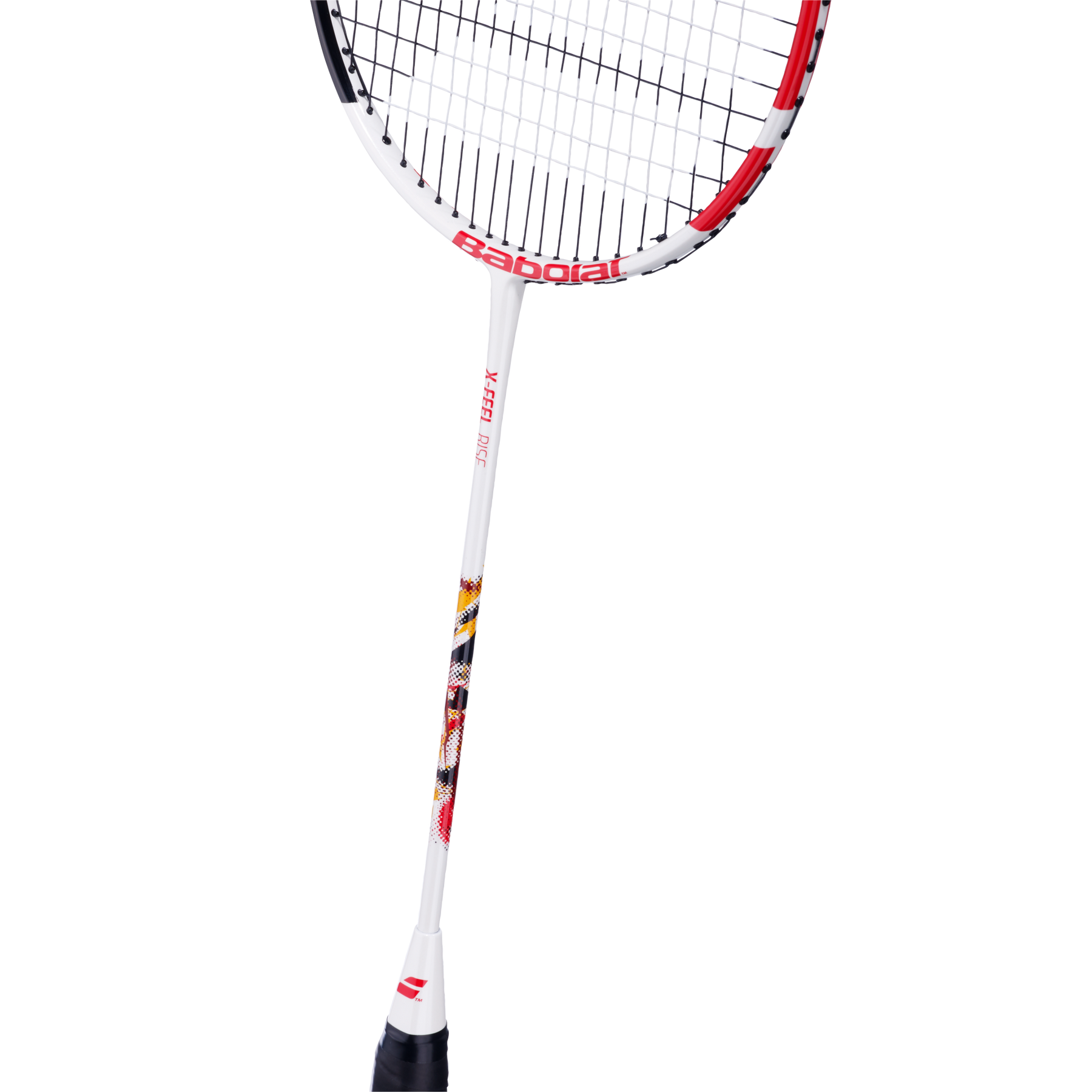 Babolat X-Feel Rise 2025 Unstrung Badminton Racket (601485) - White/Red Badminton Rackets Babolat