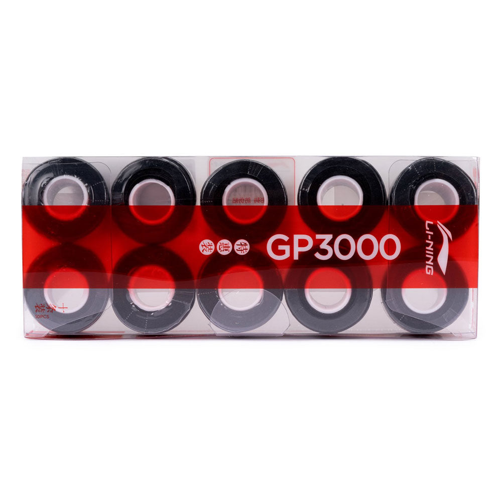 Li-Ning GP3000 Grips -10 Pieces -Black