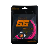 Hundred 66 X Pro Badminton String Set - Pink Candy Pink 10m Set String (Packs) Hundred