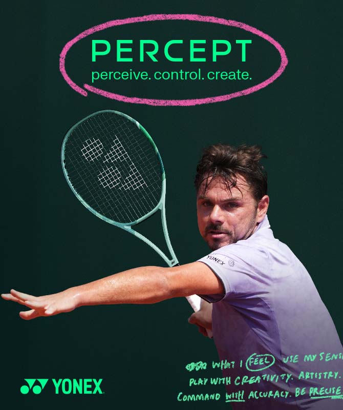 Yonex Percept 100 Free Restring Tennis Racket 300g - Unstrung - Olive Green Tennis Rackets Yonex