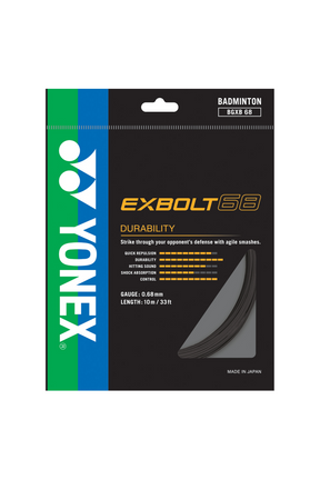 Yonex Exbolt 68 Badminton String (10m Set) Yellow String (Packs) Yonex