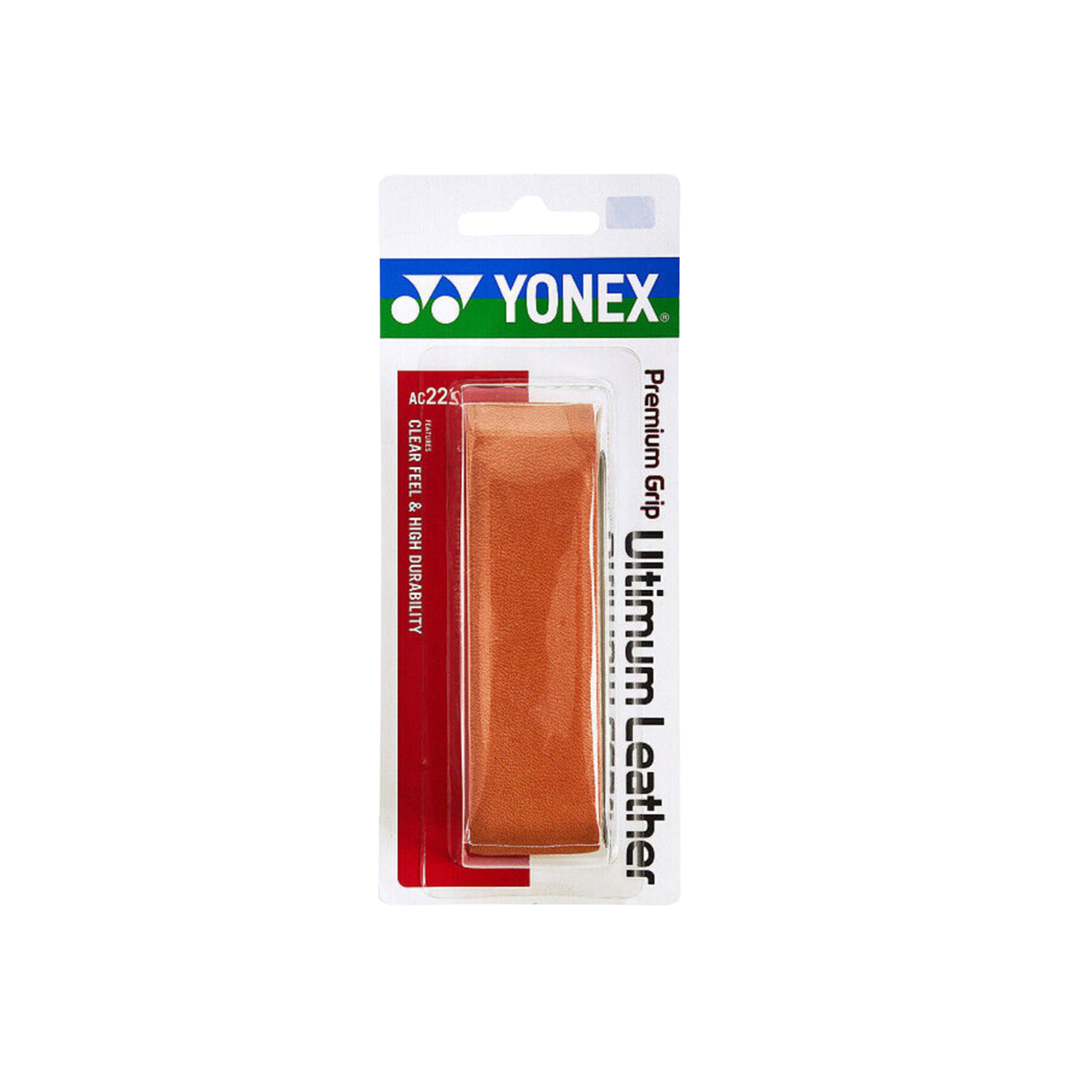 Yonex AC221 Ultimum Leather Premium Racquet Grip - Brown