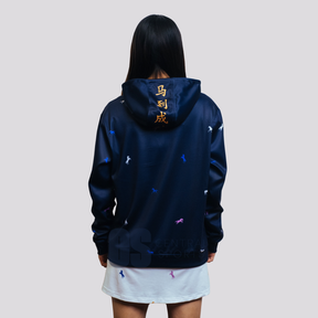 Pre-Order Yonex Night Rider – Unisex Zip Hoodie (Ink Blue) Yonex CNY2026 Zip Hood Sweat A Unisex Clothing Yonex