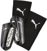 Puma Ultra Flex Sleeve Shin Guards - Black/Silver 03098703 by Puma