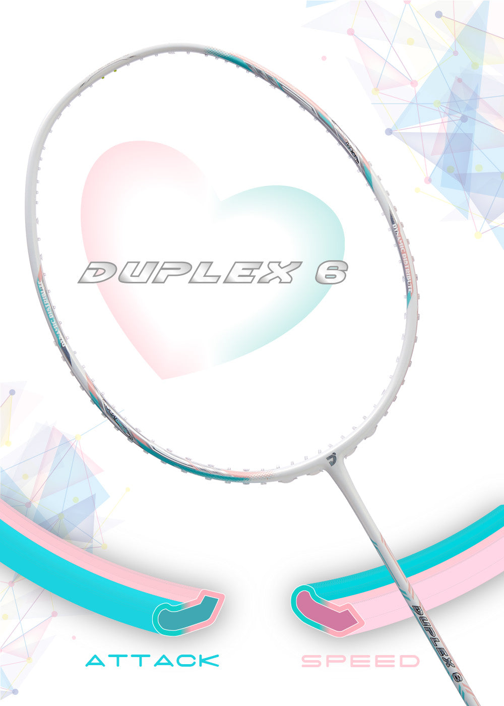 Jnice Duplex 6 5U Badminton Racket Unstrung RDPX-6 Badminton Rackets JNICE