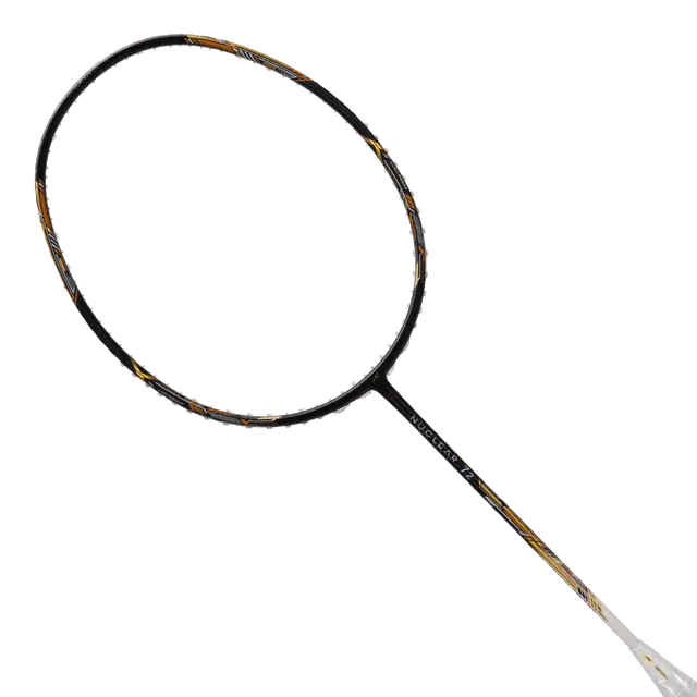 Hundred Nuclear 72 6U Badminton Racket - Black/White/Gold