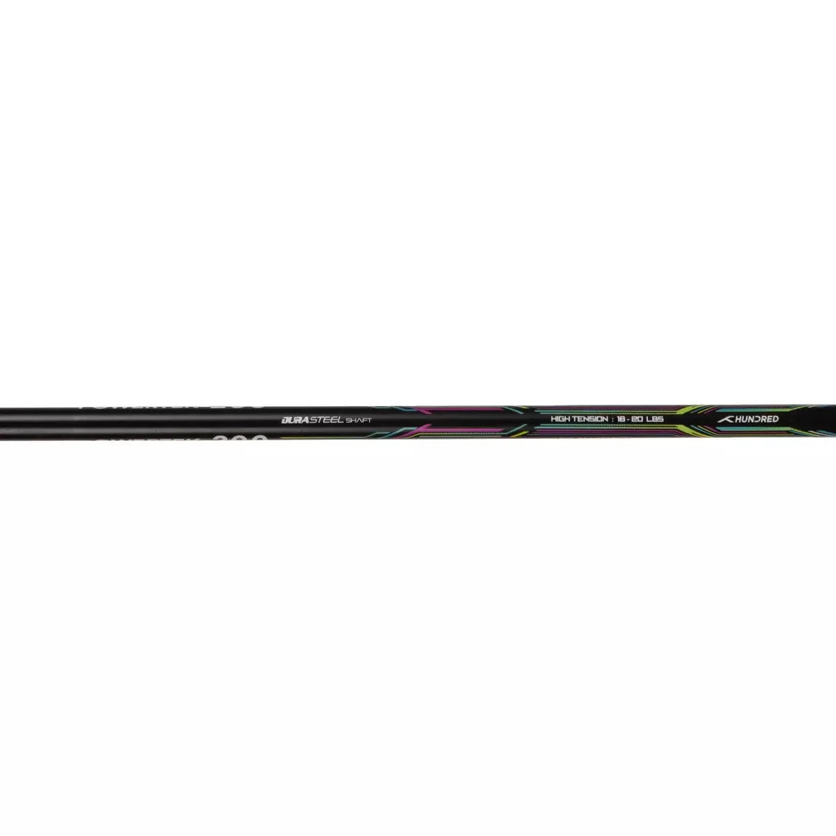 Hundred Powertek 200 2U Badminton Racket - Black Badminton Rackets Hundred