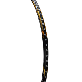 Hundred Nuclear 72 6U Badminton Racket - Black/White/Gold