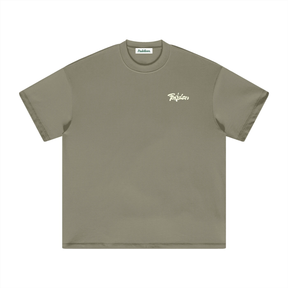 Flow - Heavyweight T-Shirt Gray Green Padelism