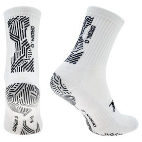 Precision Origin.0 Grip Socks Unisex - White/Black