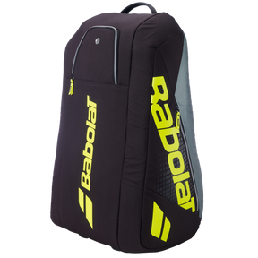 Babolat RH12 Pure Aero 2026 Racket Bag - Black/Grey/Yellow Metallic Grey Black Fluo Yellow 12 Rackets Luggage Babolat