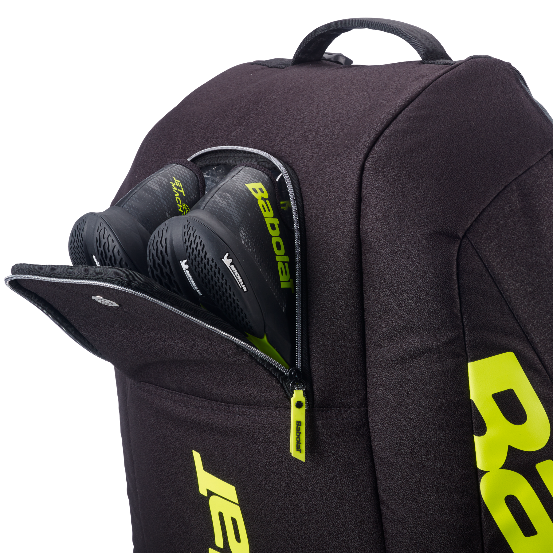 Babolat RH12 Pure Aero 2026 Racket Bag - Black/Grey/Yellow Luggage Babolat