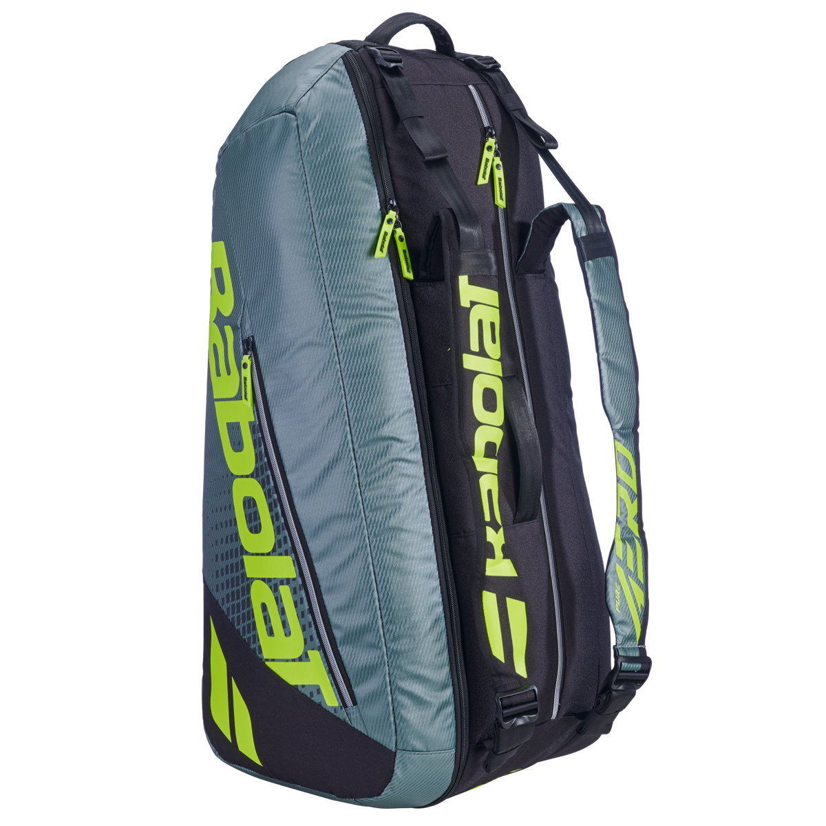Babolat RH6 Pure Aero 2026 Racket Bag - Black/Grey/Yellow Luggage Babolat
