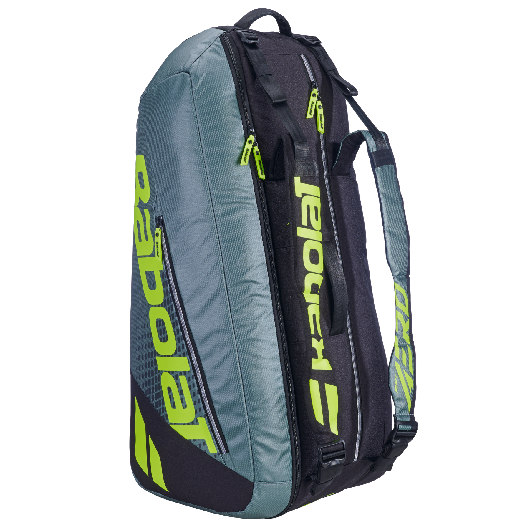 Babolat RH6 Pure Aero 2026 Racket Bag - Black/Grey/Yellow Luggage Babolat