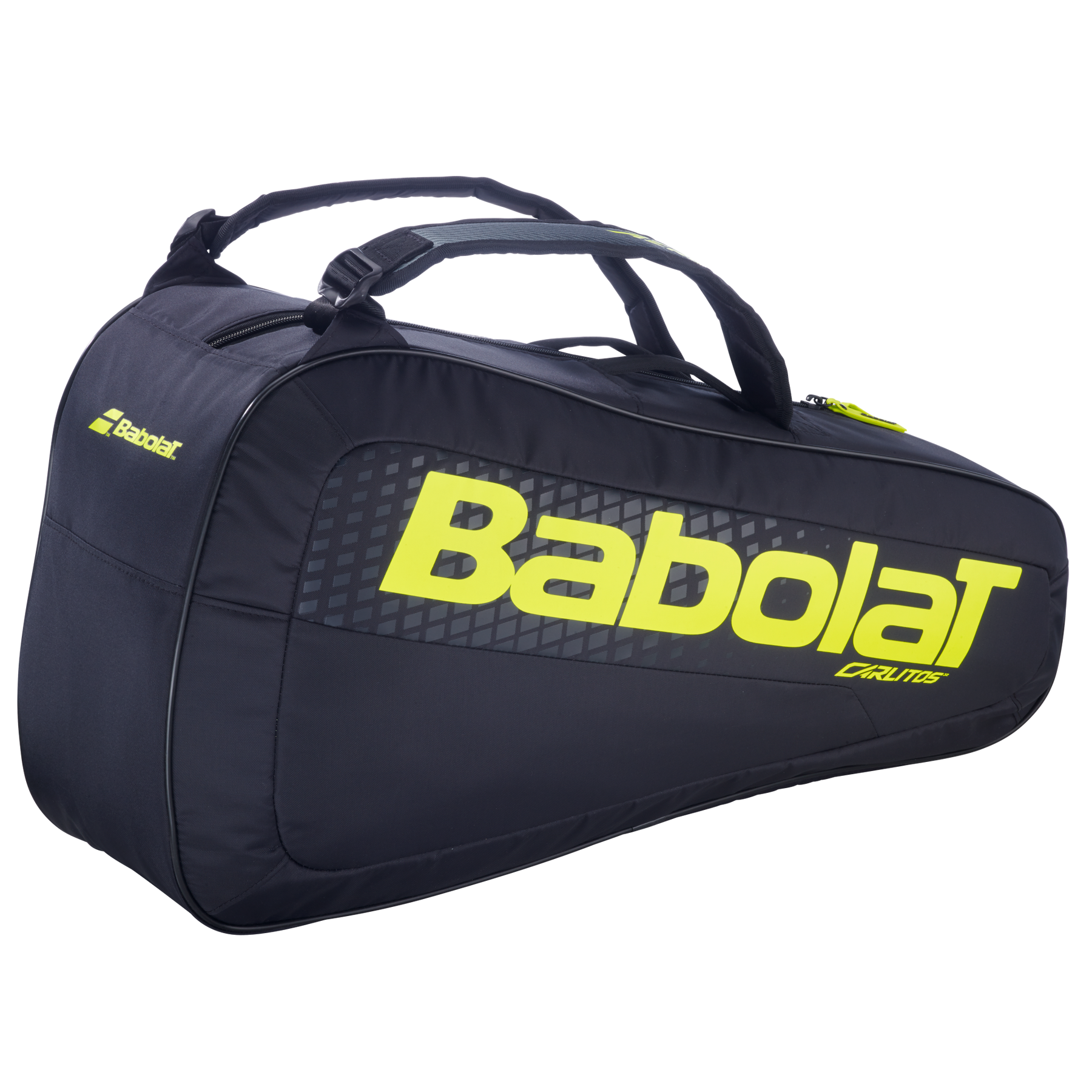 Babolat RH Carlitos Junior 2026 Racket Bag - Black/Yellow Black Yellow 2 Rackets Luggage Babolat