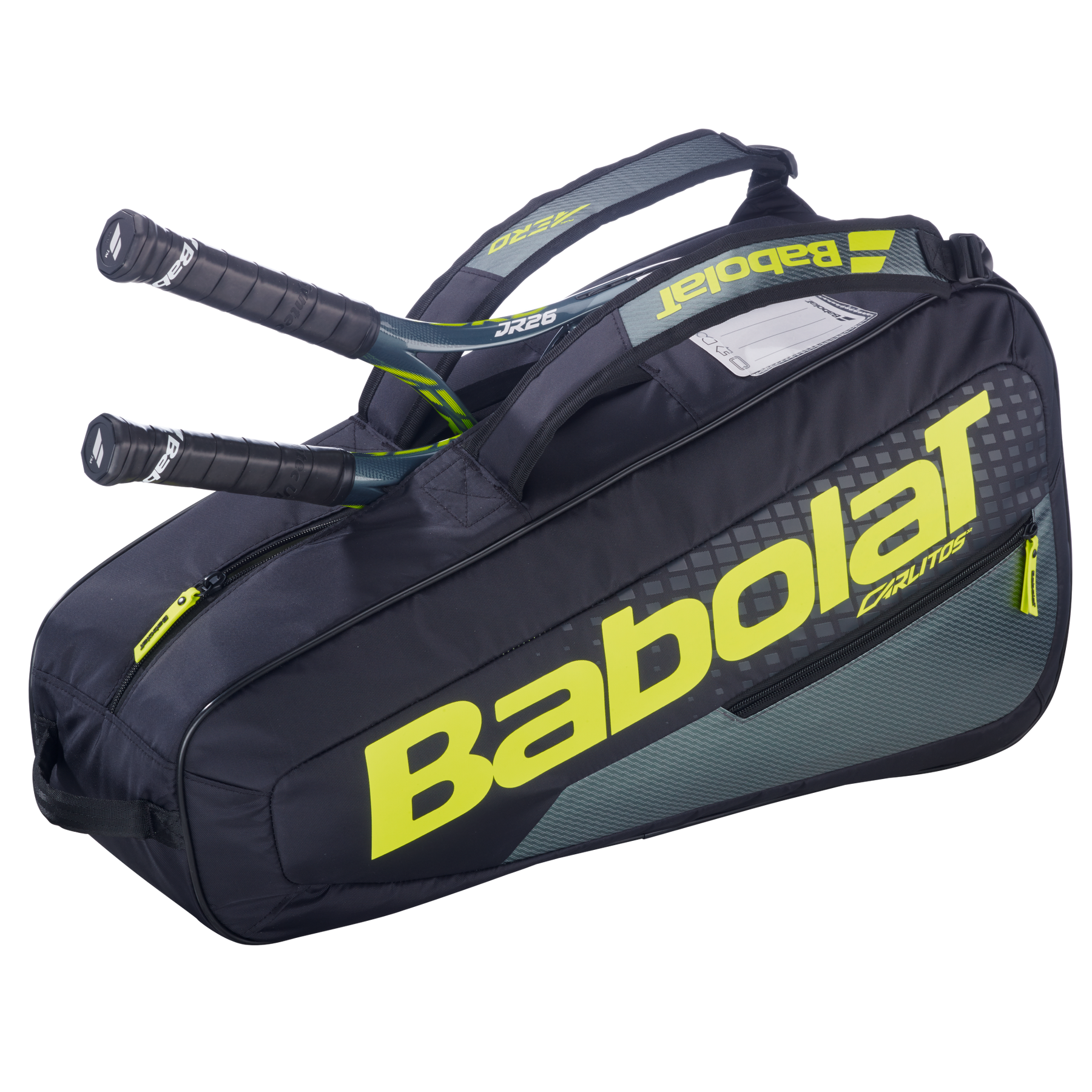 Babolat RH Carlitos Junior 2026 Racket Bag - Black/Yellow Luggage Babolat