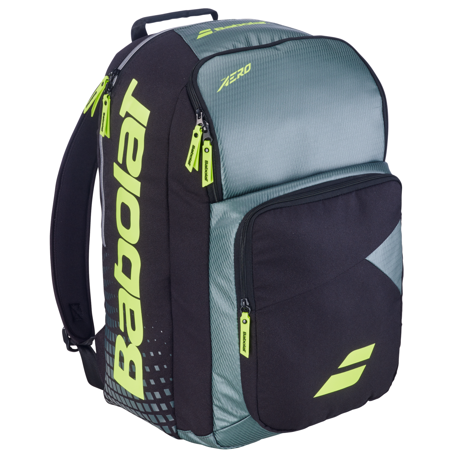 Babolat Backpack Pure Aero 2026 - Grey/Yellow Metallic Grey Black Fluo Yellow Backpack Luggage Babolat